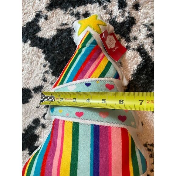 Holiday Time Pastel Christmas Tree Throw Pillow - Picture 3 of 8